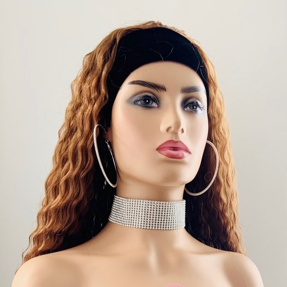 Long Auburn Premium Fiber “Put On & Go” Headband Wig - Picture 6 of 13